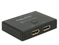 DeLOCK DisplayPort 2 - 1 Switch bidirectional 4K 60 Hz displayport switch - thumbnail