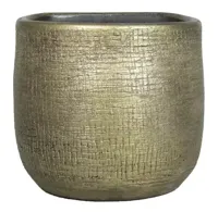 Muurpot mira d16h14cm indu goud - thumbnail