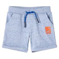VidaXL Kindershorts met trekkoord 128 gemêleerd blauw - thumbnail