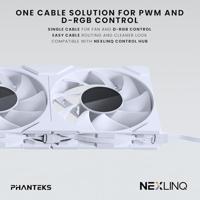 Phanteks PH-F120M25_G2_DWT01 PC-ventilator Wit (b x h x d) 120 x 25 x 120 mm - thumbnail
