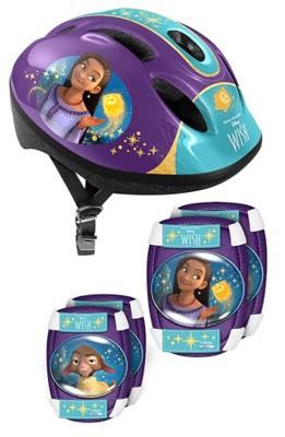 Set met helm en bescherming met elleboog- en kniebeschermers - DISNEY - WISH Set met helm en bescherming met elleboog- en kniebeschermers - DISNEY - WISH