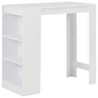 Bartafel met schap 110x50x103 cm wit - thumbnail