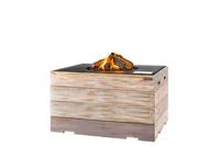 Cocoon vuurtafel nice&nasty hoog rechthoek antraciet - thumbnail