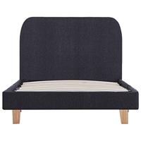 Bedframe stof donkergrijs 90x200 cm - thumbnail