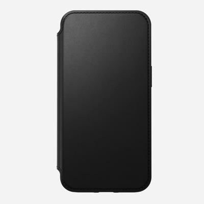 Nomad Modern Horween lederen folio iPhone 13 Pro - Black
