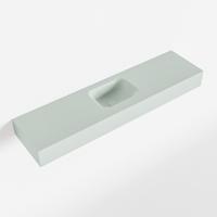 MONDIAZ LEX Greey vrijhangende solid surface wastafel 120cm. Positie wasbak midden - thumbnail