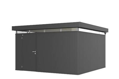 Biohort CasaNova 4x4 metalen berging met draairichting links donkergrijs metallic- Plat dak- Metaal- Biohort Biohort CasaNova 4x4 metalen berging met draairichting links donkergrijs metallic- Plat dak- Metaal- Biohort