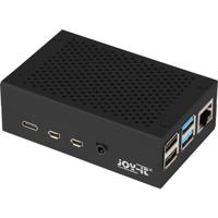 Joy-it rb-AlucaseP4+01B SBC-behuizing Raspberry Pi® Aluminium Zwart - thumbnail