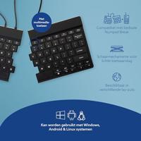 R-GO Tools Split Toetsenbord USB QWERTY, Engels Zwart Ergonomisch - thumbnail