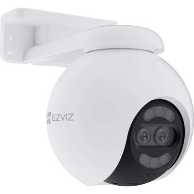 EZVIZ H80x 8MP+2MP Dubbele Lens Wifi Beveiligingscamera Buiten, 4K 360° IP Camera, ColorFULL Nachtzicht Onder Ultra-Weinig Licht, AI-Detectie van Personen/Voertuigen, Automatische Zoomtracking