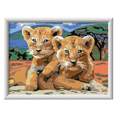 Ravensburger creart serie D little lion cubs