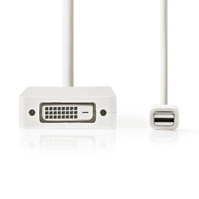 Mini-DisplayPort multi-adapterkabel | Mini-DisplayPort male - VGA female + DVI-D 24+1-pins female + HDMI-uitgang | 0,2 m | Wit