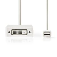 Mini-DisplayPort multi-adapterkabel | Mini-DisplayPort male - VGA female + DVI-D 24+1-pins female + HDMI-uitgang | 0,2 m | Wit - thumbnail