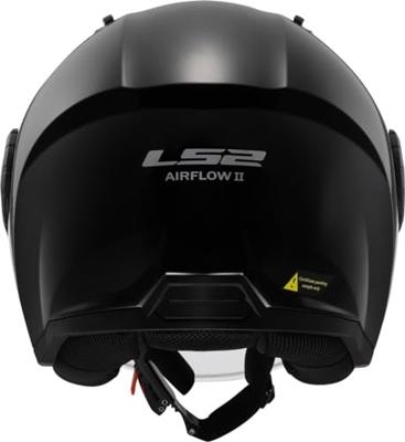 LS2 "of616 airflow ii solid" jethelm helmet of616 airfl.ii solid xs matt black