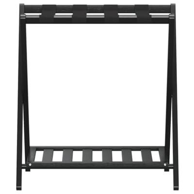 VidaXL Bagagerek 68x38x58 cm bamboe zwart