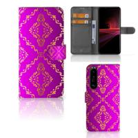 Wallet Case Sony Xperia 1 III Barok Roze - thumbnail