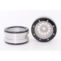 Metsafil Beadlock Wheels PT-Bullet Zilver / Zwart 1.9 (2st) - thumbnail
