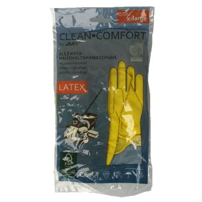 CLEAN-COMFORT Huishoudhandschoen geel maat XL 1 Paar