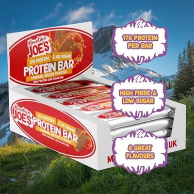 Mountain Joe&apos;s Protein Bar Caramel Biscuit (12 x 55 g)