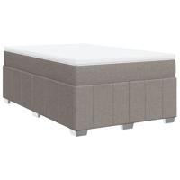 Boxspring met matras stof taupe 140x200 cm - thumbnail