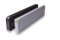 Homebox brievenbus - buitenklep Zwart RAL9005 binnenklep Grijs RAL7047 - thumbnail