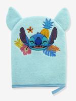 Leuk Disney® washandje geborduurd met het hoofd van Stitch hemelsblauw - thumbnail