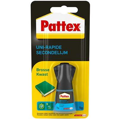 Secondelijm Pattex met kwast vloeibaar 5 gram