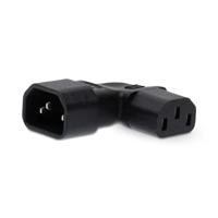 Nedis Verlengstekker | IEC-320-C13 | IEC-320-C14 | Rechts Gehoekt | Vernikkeld | PVC | Zwart | Doos | 1 Stuks - CEGB11904BK - thumbnail