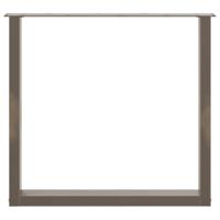 Salontafelpoten 3 st U-vormig 90x(72-73) cm staal naturel - thumbnail