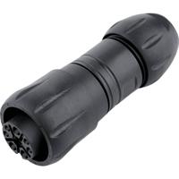 binder 99 6518 000 12 Ronde subminiatuurconnector Koppeling, recht Totaal aantal polen: 12 1 stuk(s) - thumbnail