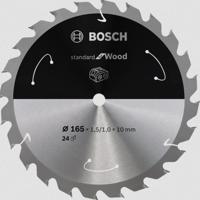Bosch Accessories Bosch Power Tools 2608837679 Hardmetaal-cirkelzaagblad 165 x 10 mm Aantal tanden: 24 1 stuk(s) - thumbnail
