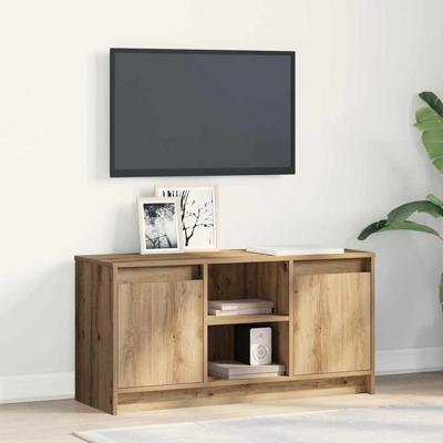 TV-kast Bruin 100 x 34 x 50 cm Bewerkt hout