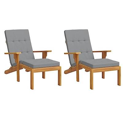 VidaXL Terrasstoelkussens 2 st oxford stof grijs