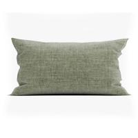 Zo Home Lino Kussensloop Linnen Look army green - thumbnail