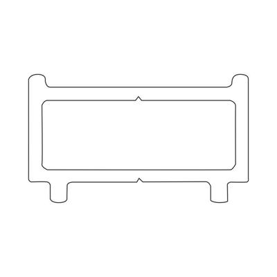 Sealskin Contour Verbredingsprofiel 1 cm Breed & 200 cm Hoog Goud Geborsteld