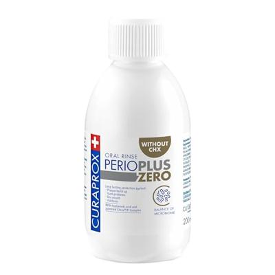 Curaprox Perio plus+ zero CHX 0.00 mondspoeling 200 Milliliter Curaprox Perio plus+ zero CHX 0.00 mondspoeling 200 Milliliter