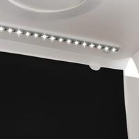 Softbox met LED-lamp inklapbaar 40x34x37 cm kunststof wit - thumbnail