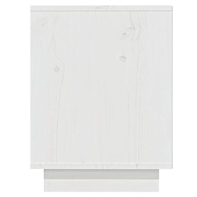 Schoenenkast 110x34x45 cm massief grenenhout wit