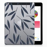 Apple iPad 9.7 2018 | 2017 | Siliconen hoesje | Leaves Blue - thumbnail