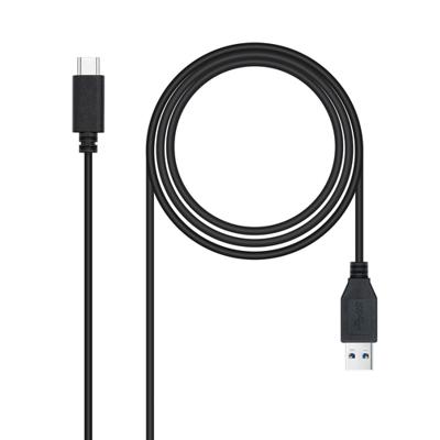 NANOCABLE 10.01.4002 USB-kabel 3.1, Gen2 10 Gbit/s 3A, USB-C/M-A/M, zwart, 2 m