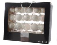 Kerstballen Glas Mix Winter Wit 42st - thumbnail