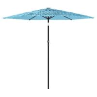 Parasol met stalen paal 223x223x213 cm blauw - thumbnail