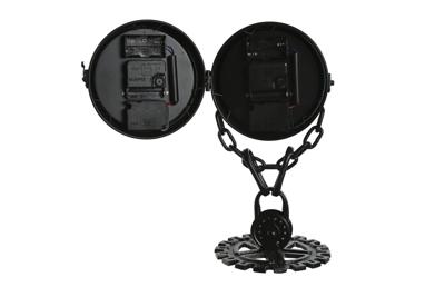 Tafelklok Home ESPRIT Zwart Zilverkleurig