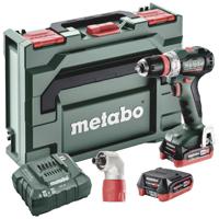 Metabo PowerMaxx BS 12 BL Q + Quick hoekadapter Accu Boorschroefmachine 12V | 2 x 4.0 Ah, ASC 55 | metaBOX 118 - 601045920 - thumbnail