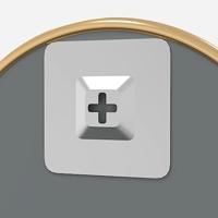 VidaXL Wandspiegel rond ø40 cm goudkleurig - thumbnail