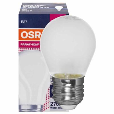 LED lamp 4W 470 lumen 2700K E27 druppel mat niet dimbaar levensduur 15.000 uur hoog rendement