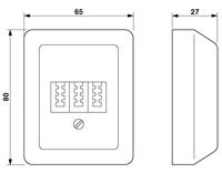 Phoenix Contact 2749628 TAE-TRAB FM-NFN-AP Overspanningsveilige aansluitdoos Overspanningsbeveiliging voor: Telefoon/Fax (TAE) 5 kA 1 stuk(s) - thumbnail