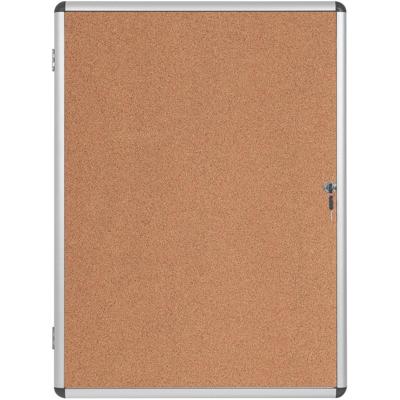 Pergamy glazen vitrine met kurken achtergrond ft 6 x A4