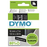 Labeltape dymo labelmanager d1 12mmx7m zwart | 5 stuks - thumbnail