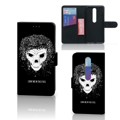 Telefoonhoesje met Naam Nokia 6.1 (2018) Skull Hair Telefoonhoesje met Naam Nokia 6.1 (2018) Skull Hair